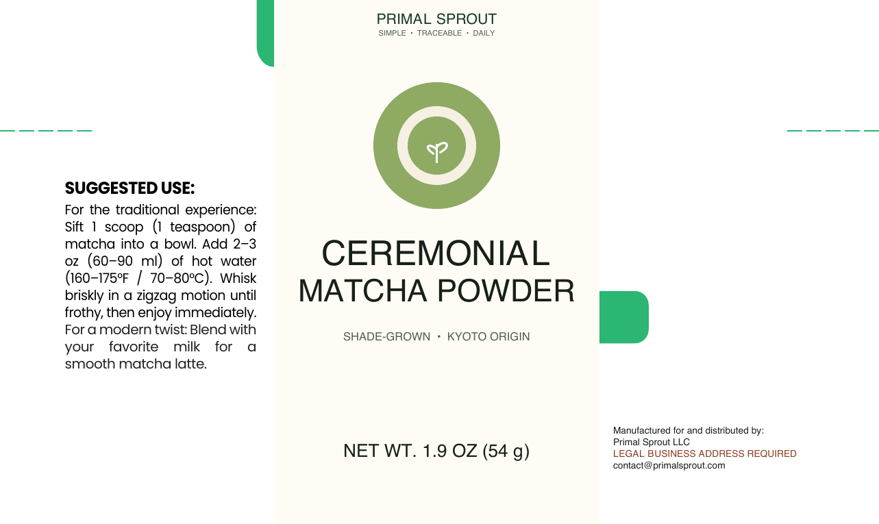 Official-template label preflight showing Primal Sprout artwork and a legal-address-required placeholder